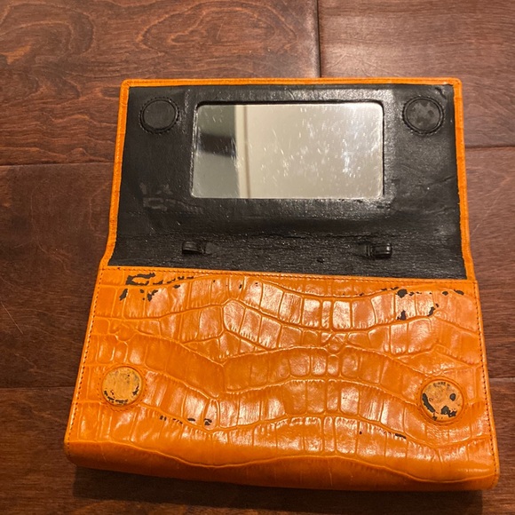 Orange Alligator Print Purse - Picture 6 of 9